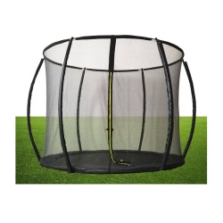 Inground trampoline 244x203cm met veiligheidsnet zwart